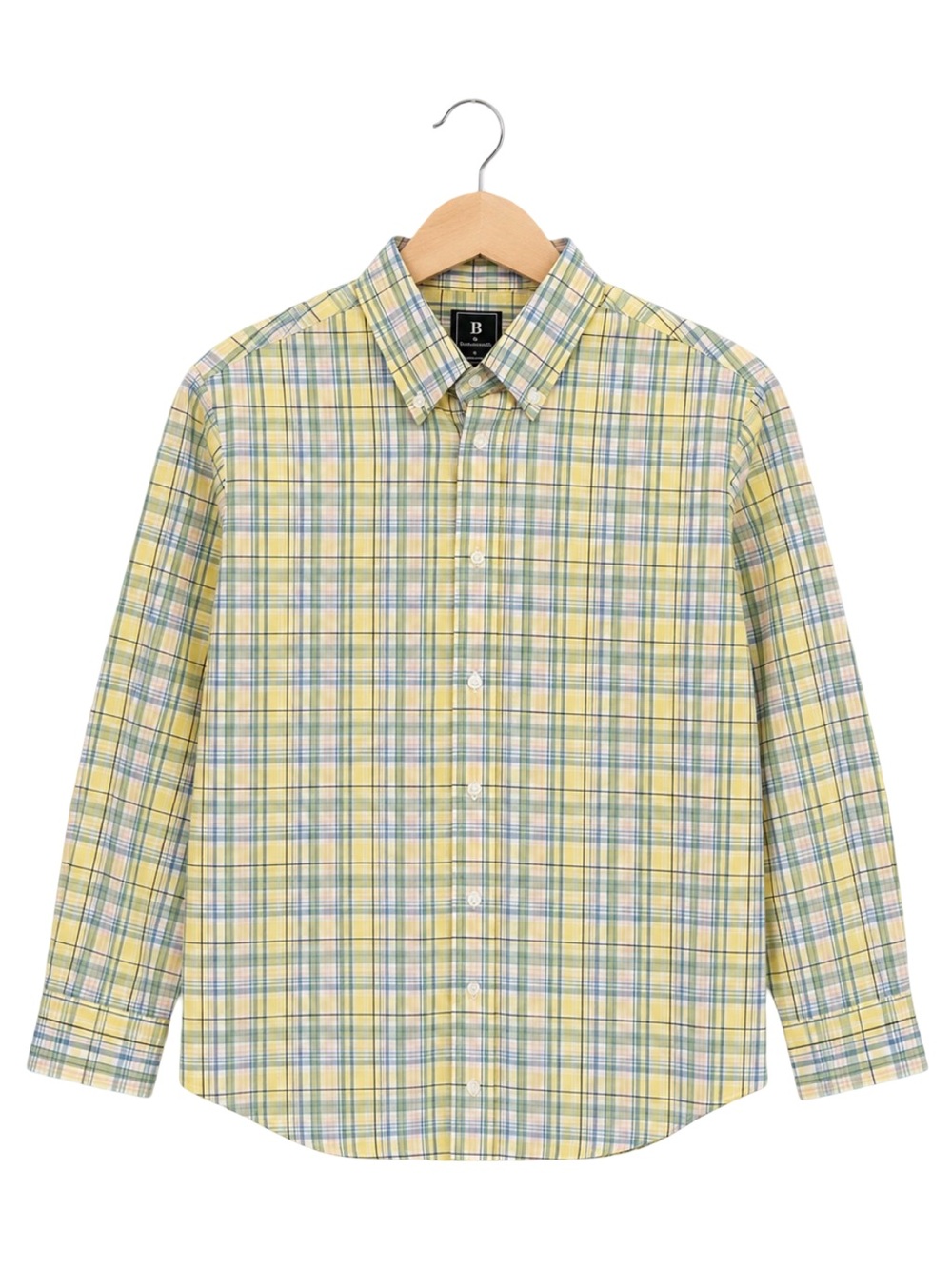 B by Brooks Brothers Big Boys Shirt 18 pastel Plaid Long Sleeve Button Down NWT